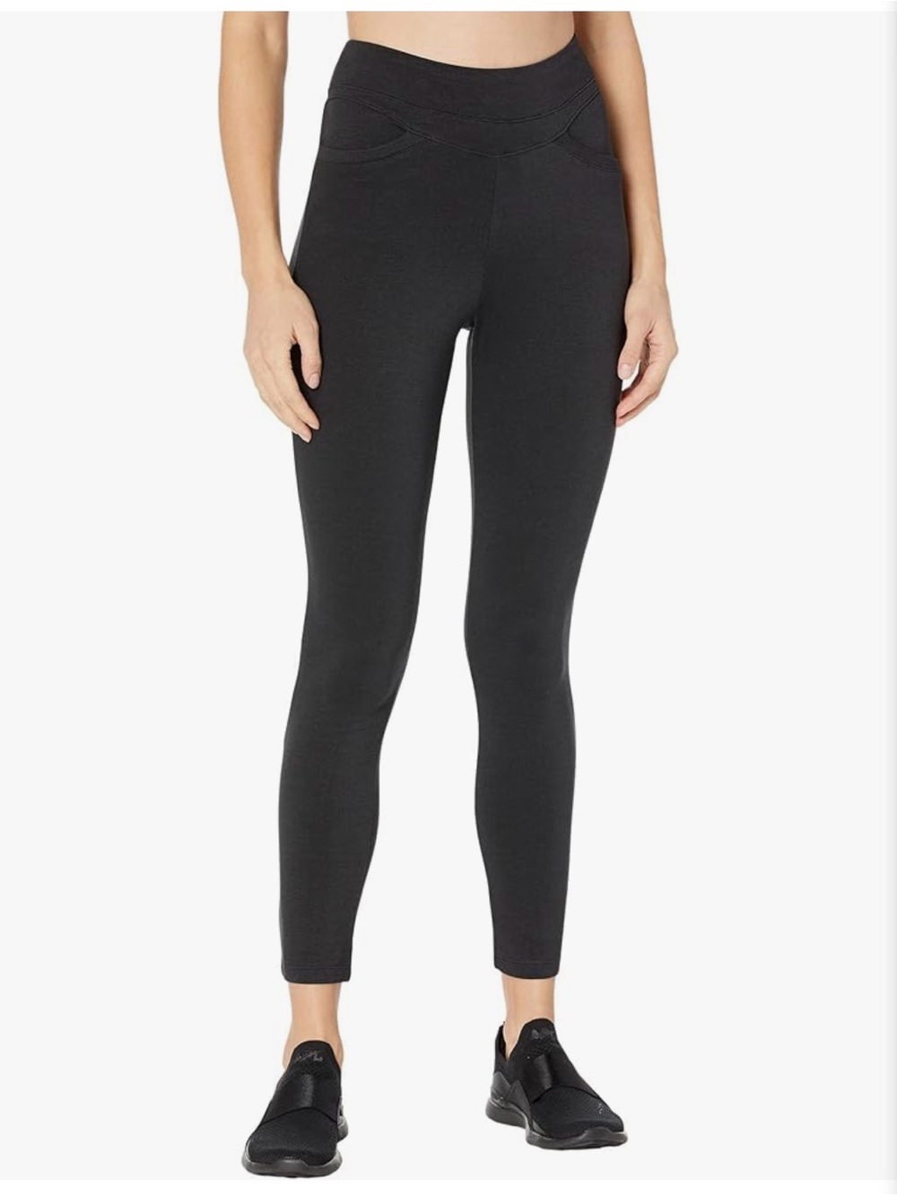 Prana Monte Baldo Leggings Black XS High Rise Performance Fit pockets $89